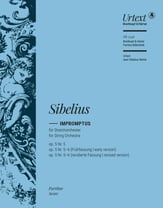 Impromptus, Op. 5 Nos. 5 and 6 Orchestra Scores/Parts sheet music cover